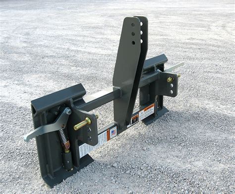 skid steer receiver plate plow|3 point skid steer adapter.